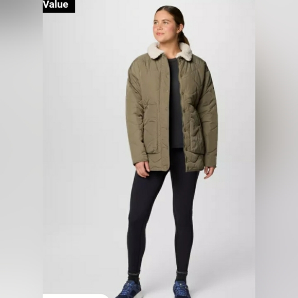 Nwt Womens Columbia  Birchwood Quilted Jacket Green - Picture 4 of 12